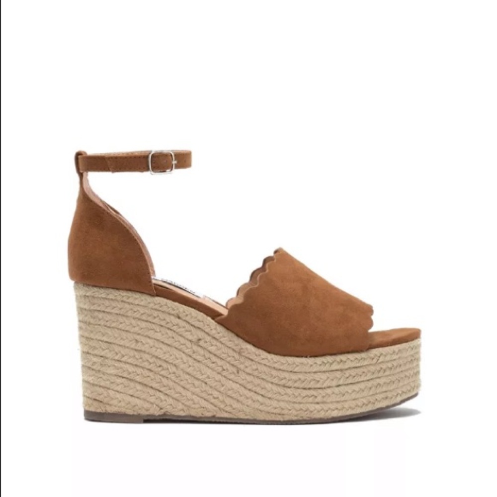 Steve Madden Camel Colored Wedge- Size 7 - image 2